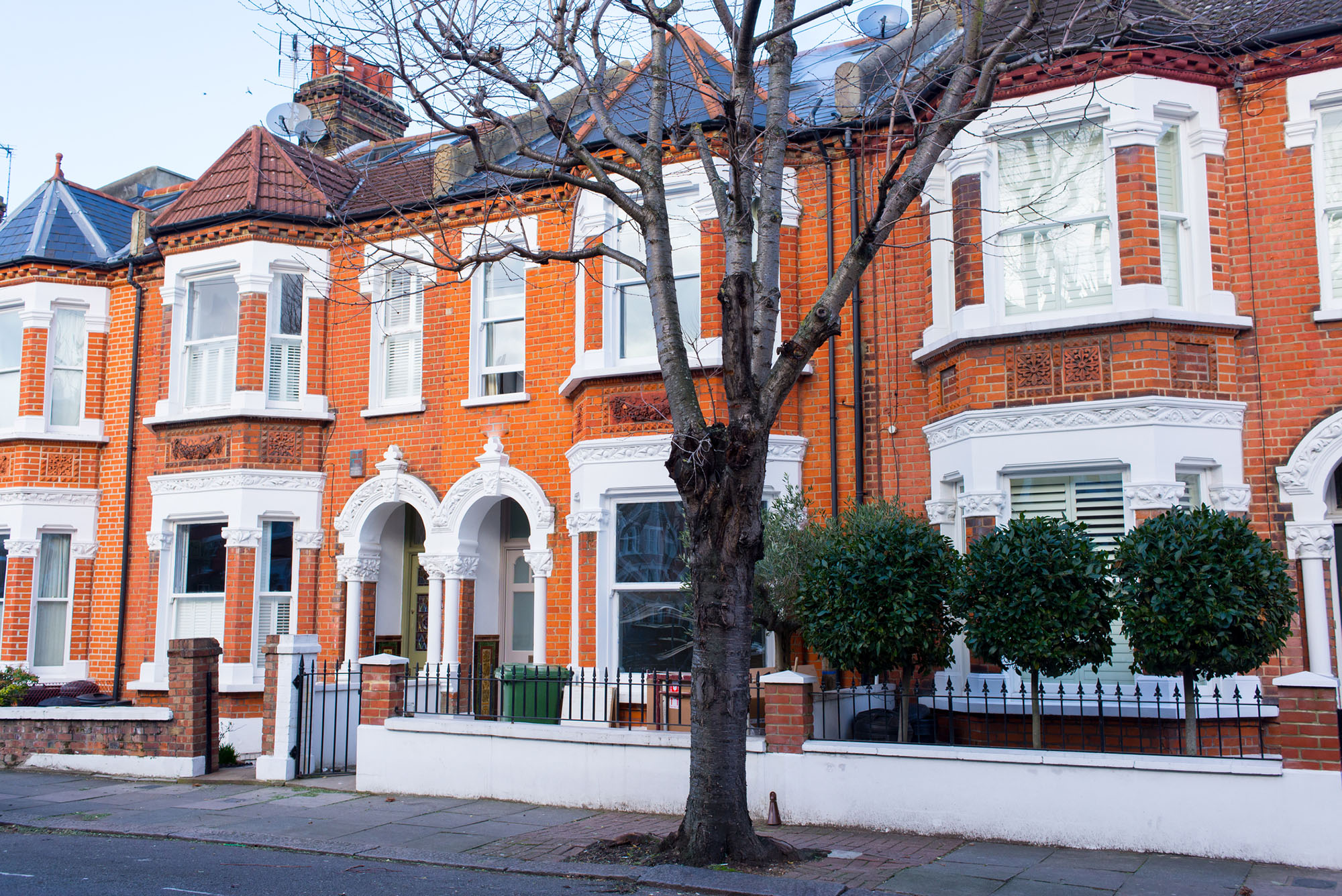 Victorian terraced houses in Clapham, south west London